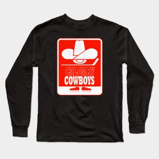 Vintage Calgary Cowboy Hockey Long Sleeve T-Shirt